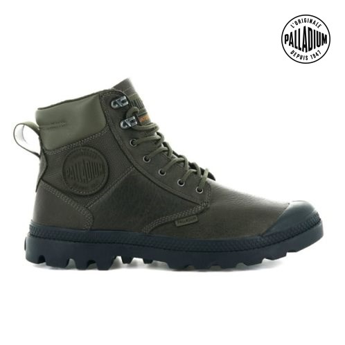 Dámské Boty Palladium Pampa Shield WP+ LTH Olivy Zelené | CZ ZFY-78L